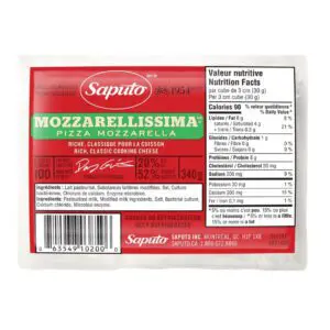 saputo mozzarellissima pizza mozzarella cheese