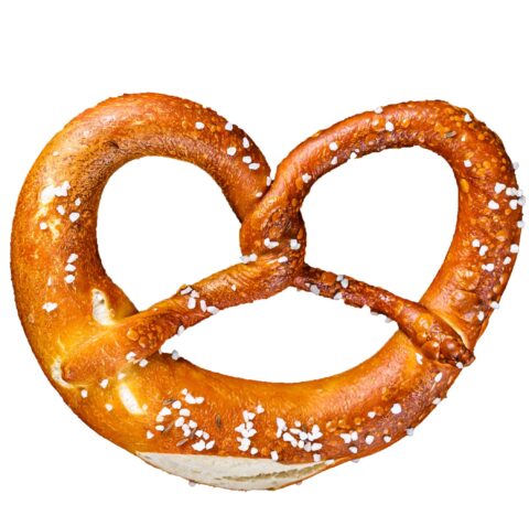 single large soft pretzel