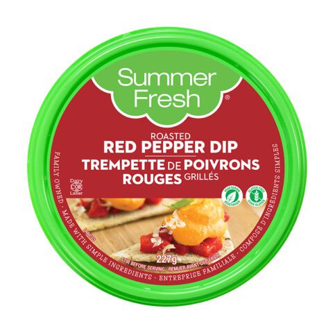 Summer Fresh Roasted Red Pepper Dip