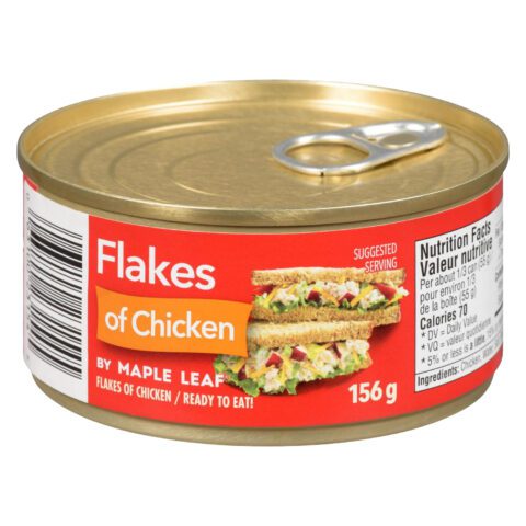 maple leaf flakes of chicken