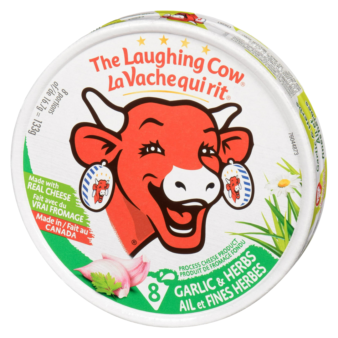 The Laughing Cow Spreadable Cheese (Garlic & Herbs) 1 the laughing cow - garlic & herbs